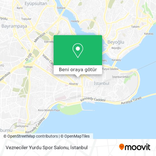 Vezneciler Yurdu Spor Salonu harita