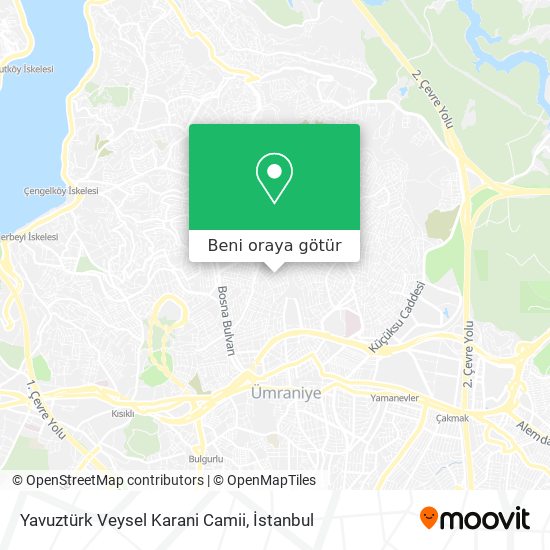 Yavuztürk Veysel Karani Camii harita