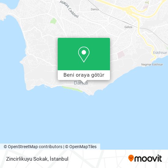 Zincirlikuyu Sokak harita