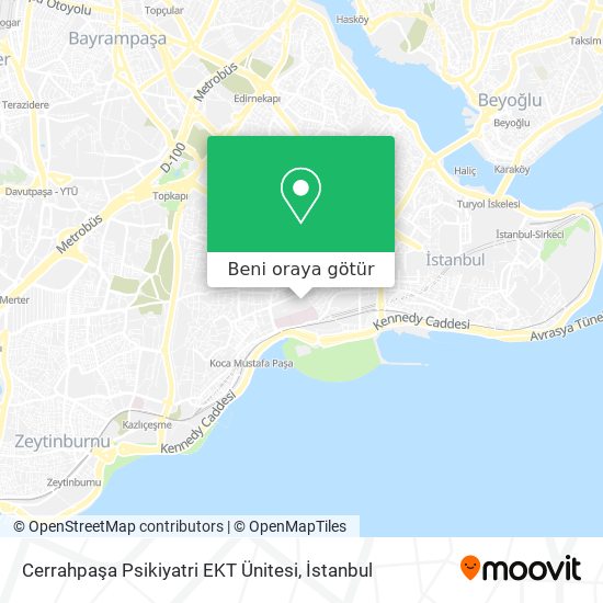 Cerrahpaşa Psikiyatri EKT Ünitesi harita