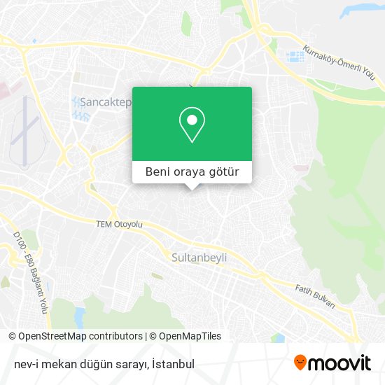 nev-i mekan düğün sarayı harita
