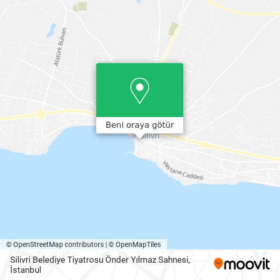 Silivri Belediye Tiyatrosu Önder Yılmaz Sahnesi harita