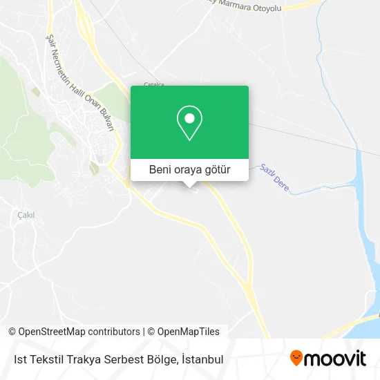 Ist Tekstil Trakya Serbest Bölge harita
