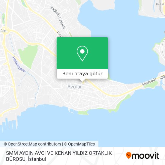 SMM AYDIN AVCI VE KENAN YILDIZ ORTAKLIK BÜROSU harita
