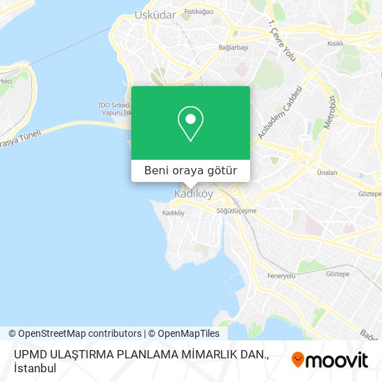 UPMD ULAŞTIRMA PLANLAMA MİMARLIK  DAN. harita