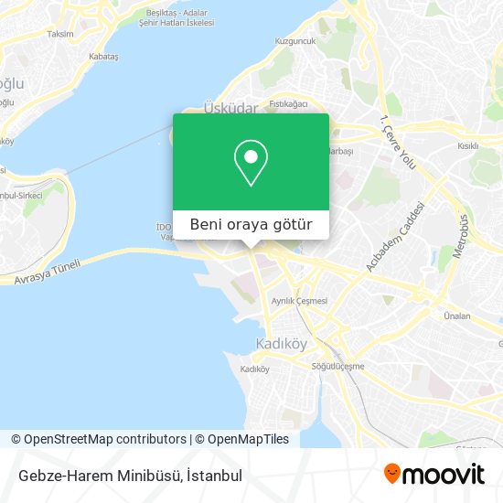 Gebze-Harem Minibüsü harita