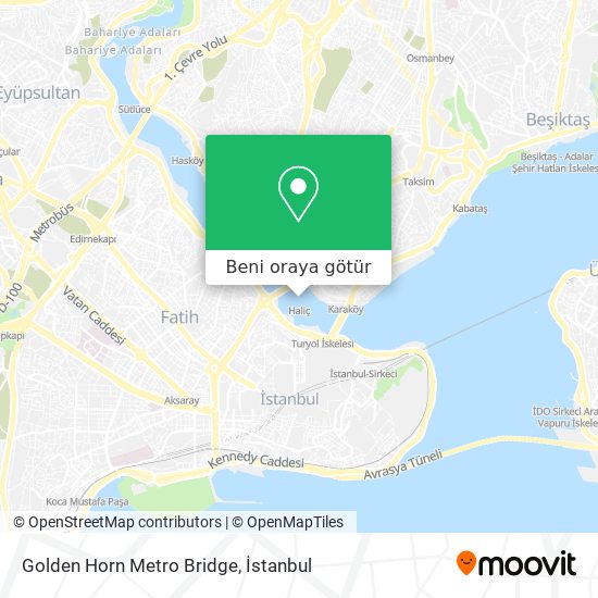 Golden Horn Metro Bridge harita