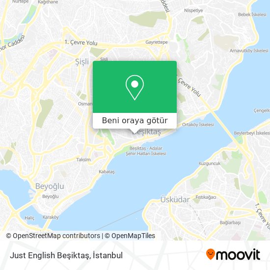 Just English Beşiktaş harita