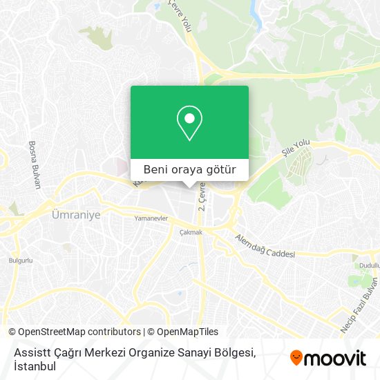 Assistt Çağrı Merkezi Organize Sanayi Bölgesi harita