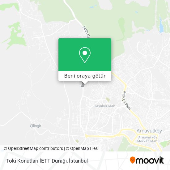 Toki Konutları İETT Durağı harita