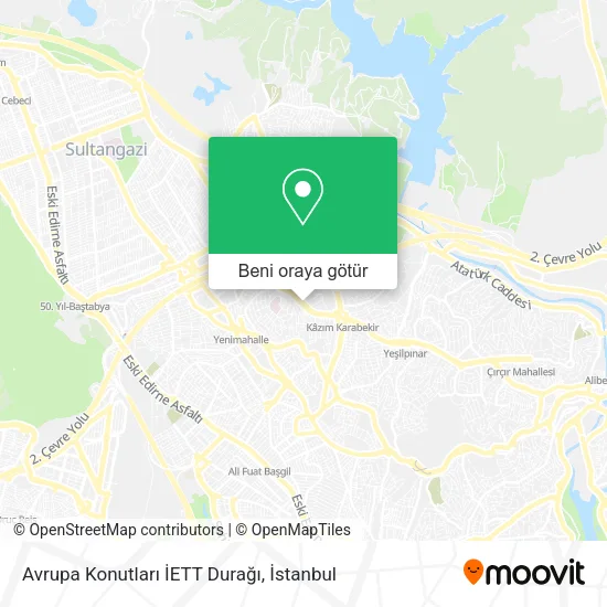 Avrupa Konutları İETT Durağı harita