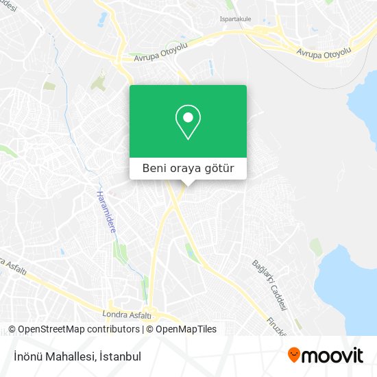 İnönü Mahallesi harita