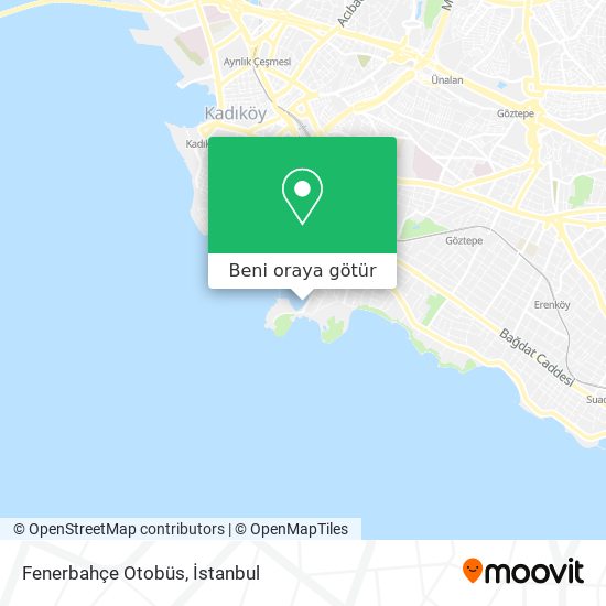 Fenerbahçe Otobüs harita