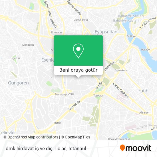 dmk hirdavat iç ve dış Tic as harita
