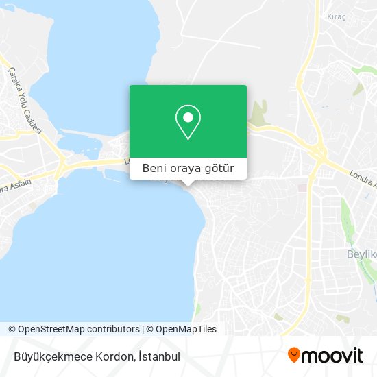 Büyükçekmece Kordon harita