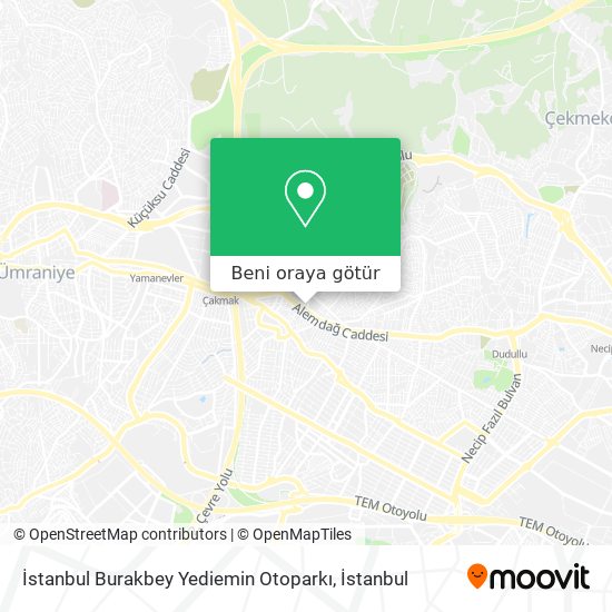 İstanbul Burakbey Yediemin Otoparkı harita