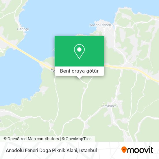 Anadolu Feneri Doga Piknik Alani harita