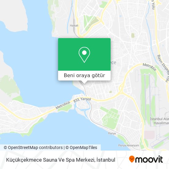 Küçükçekmece Sauna Ve Spa Merkezi harita