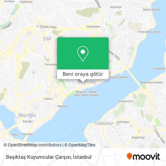 Beşiktaş Kuyumcular Çarşısı harita