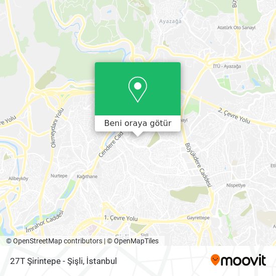 27T Şirintepe - Şişli harita