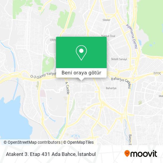 Atakent 3. Etap 431 Ada Bahce harita