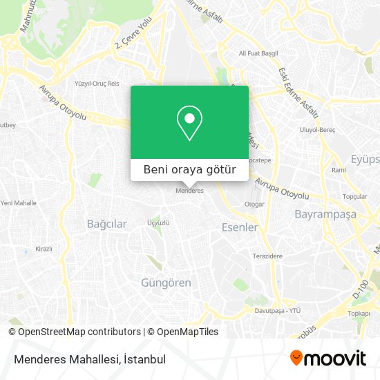 Menderes Mahallesi harita