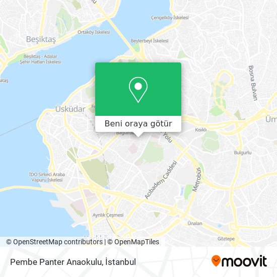 Pembe Panter Anaokulu harita