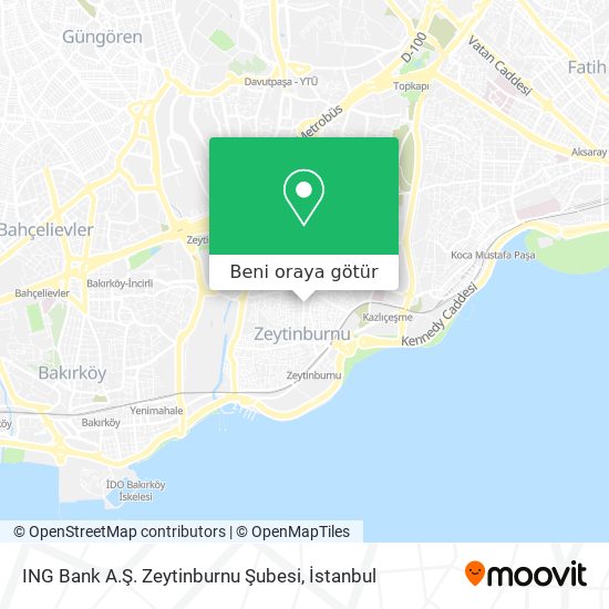ING Bank A.Ş. Zeytinburnu Şubesi harita