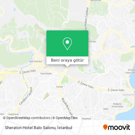Sheraton Hotel Balo Salonu harita