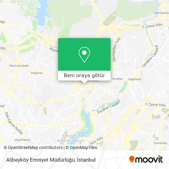 Alibeyköy Emniyet Müdürlüğü harita