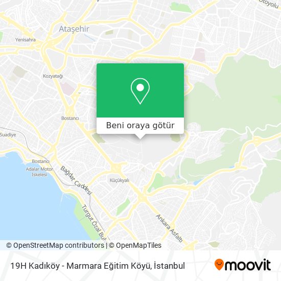 19H Kadıköy - Marmara Eğitim Köyü harita