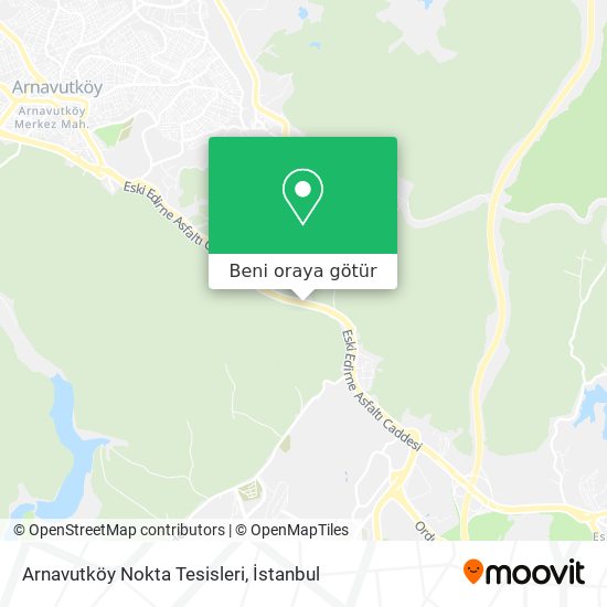 Arnavutköy Nokta Tesisleri harita