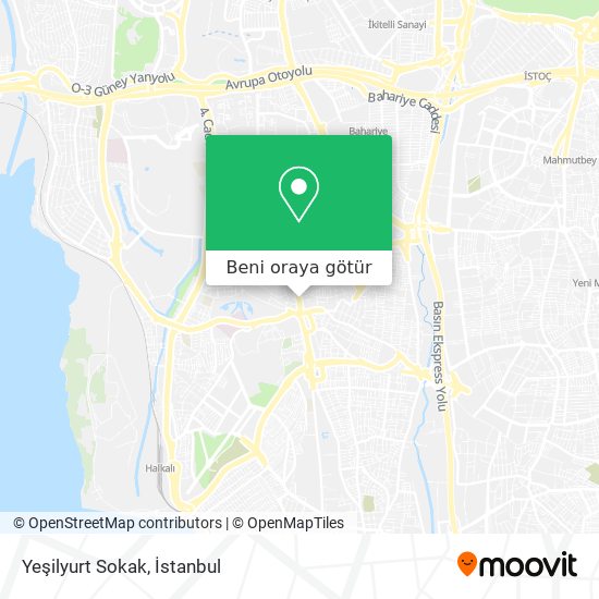 Yeşilyurt Sokak harita