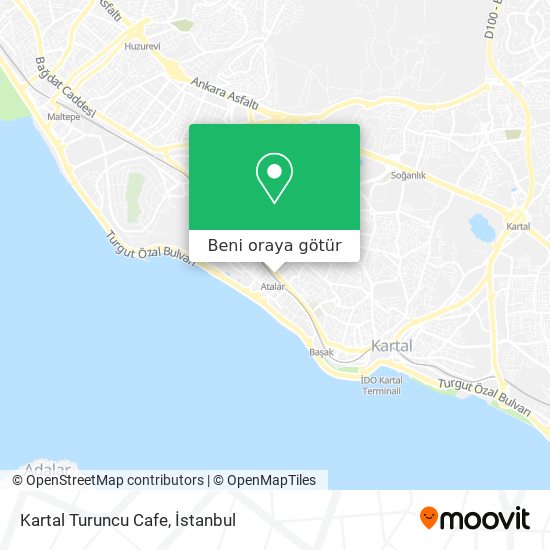 Kartal Turuncu Cafe harita