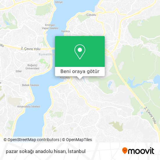 pazar sokağı anadolu hisarı harita