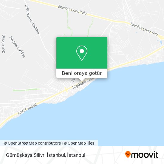 Gümüşkaya Silivri İstanbul harita