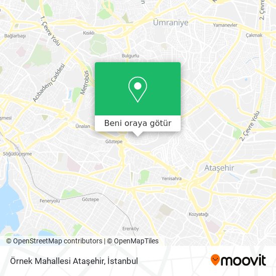 Örnek Mahallesi Ataşehir harita