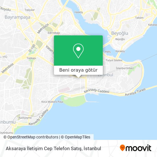 Aksaraya İletişim Cep Telefon Satış harita