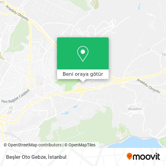 Beşler Oto Gebze harita