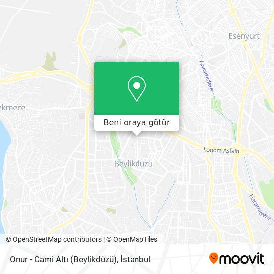 Onur - Cami Altı (Beylikdüzü) harita