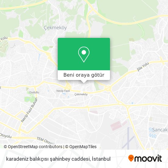 karadeniz balıkçısı şahinbey caddesi harita