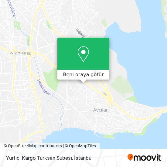 Yurtici Kargo Turksan Subesi harita