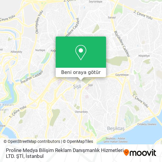Proline Medya Bilişim Reklam Danışmanlık Hizmetleri LTD. ŞTİ harita