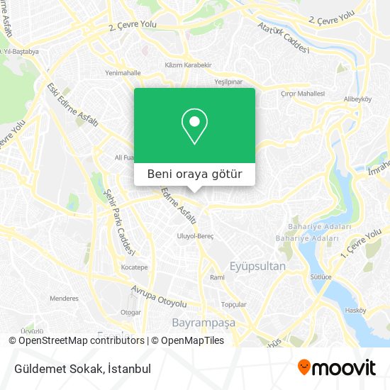 Güldemet Sokak harita