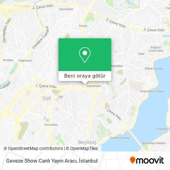 Geveze Show Canlı Yayın Aracı harita