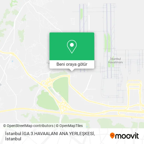 İstanbul İGA 3.HAVAALANI ANA YERLEŞKESİ harita