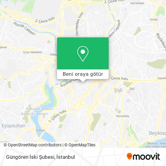 Güngören İski Şubesi harita