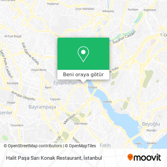 Halit Paşa Sarı Konak Restaurant harita