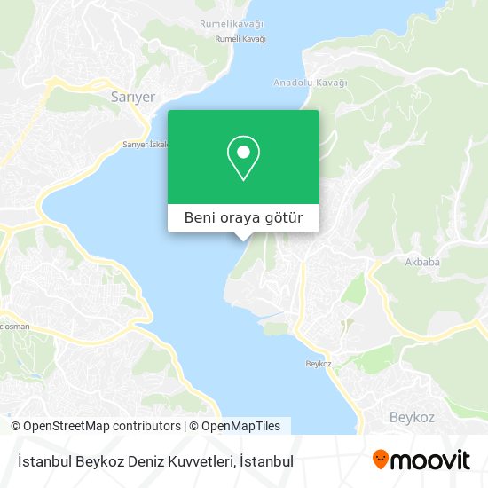 İstanbul Beykoz Deniz Kuvvetleri harita