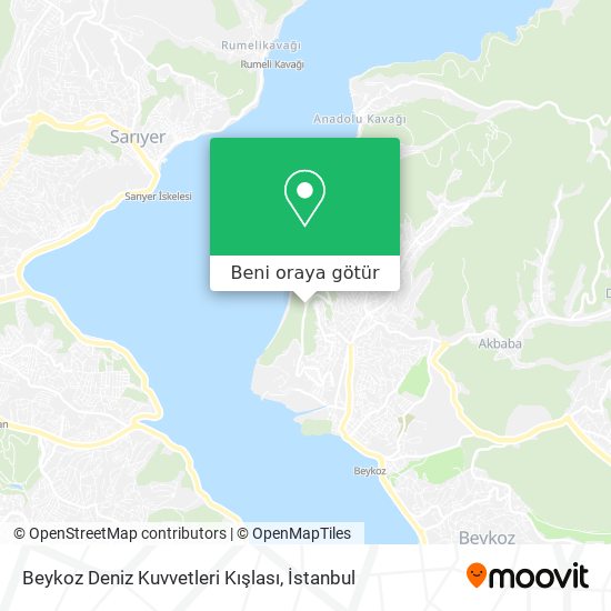 Beykoz Deniz Kuvvetleri Kışlası harita